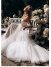 Two Piece Blush Satin Ivory Tulle Fashionable Wedding Dress Two Piece Blush Satin Ivory Tulle Fashionable Wedding Dress